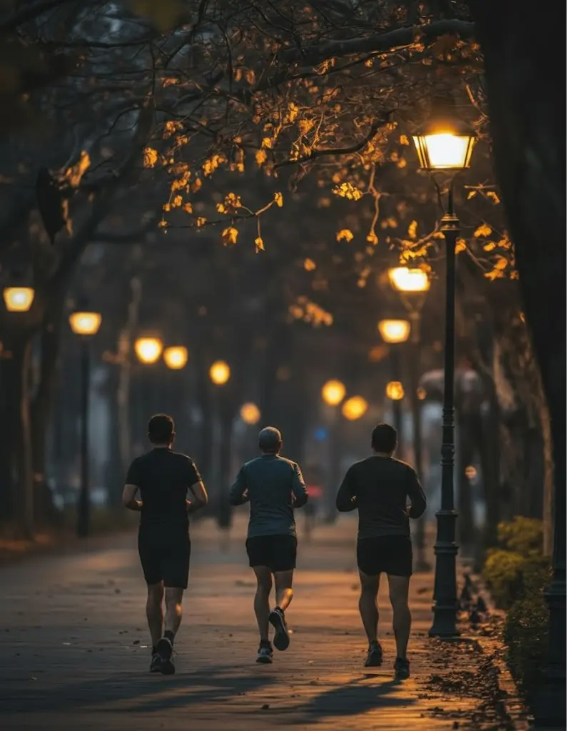 Personas corriendo en Barcelona